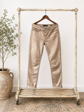 Metallic Gold Women’s Jeans
